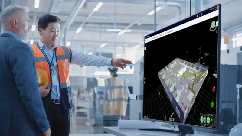 Engineers examine BIM model using Crevue