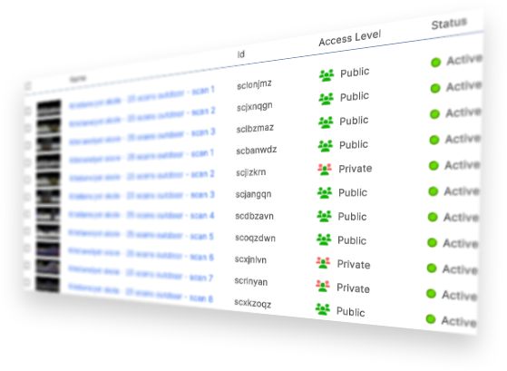 Screenshot of the Crevue CMS